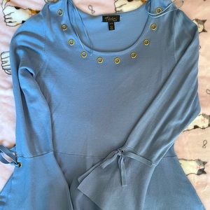 Thalia Sodi Blue Peplum Top